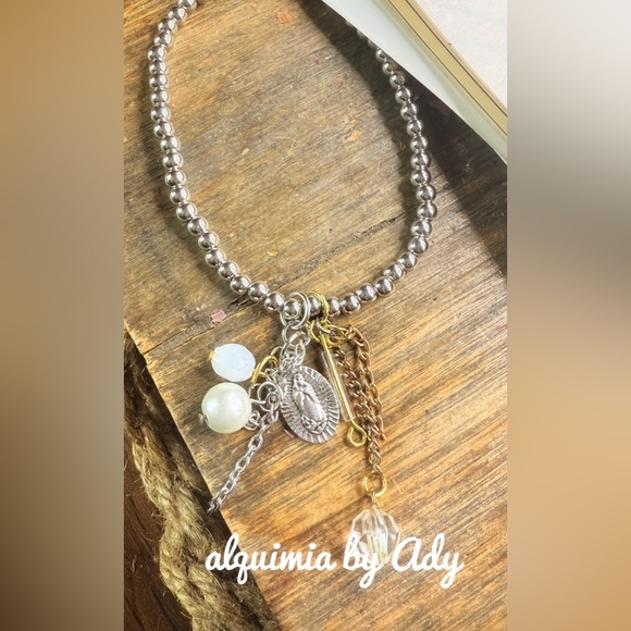 Alquimia Silver and Gold Charm Bracelet - Picture 2 of 2
